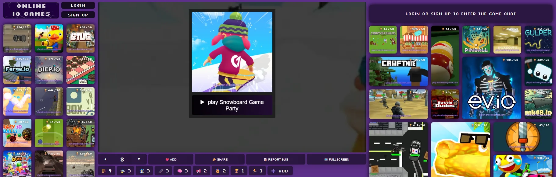 online snowboard game